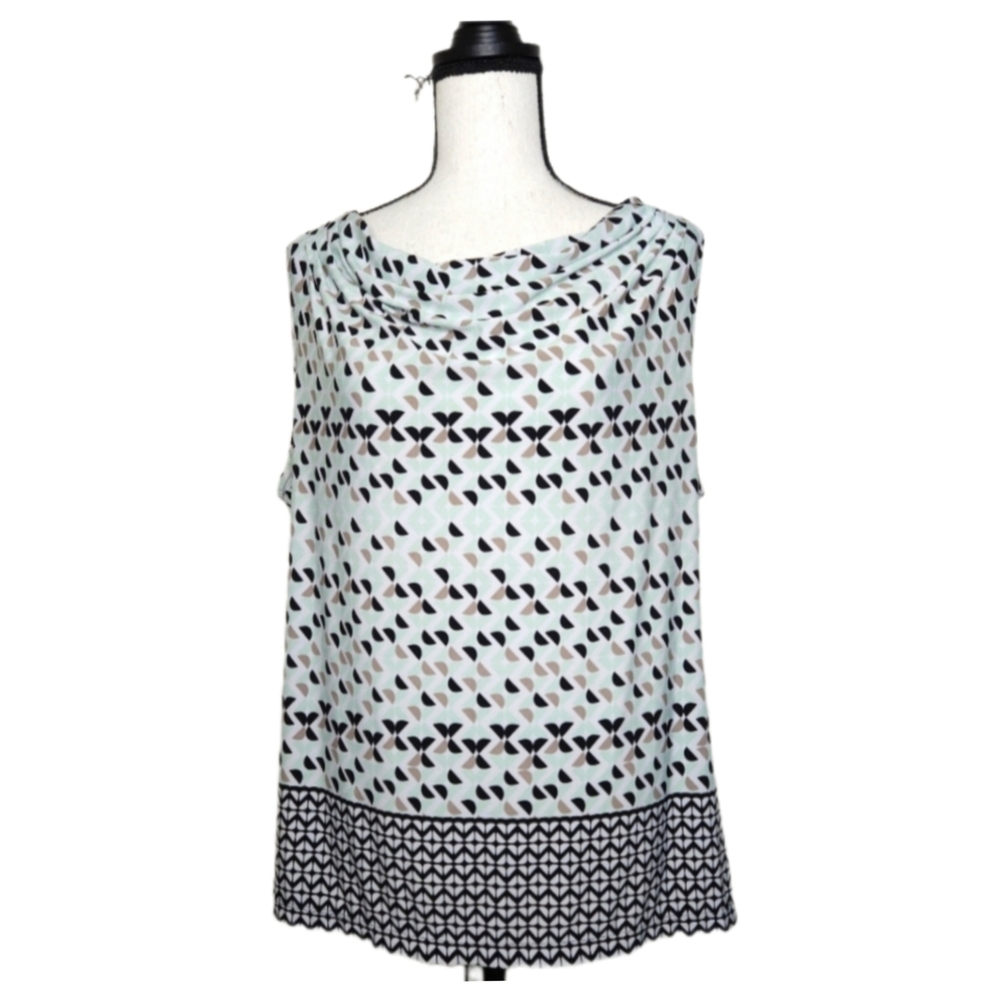 EUC Calvin Klein Cowl Neckline Sleeveless Blouse